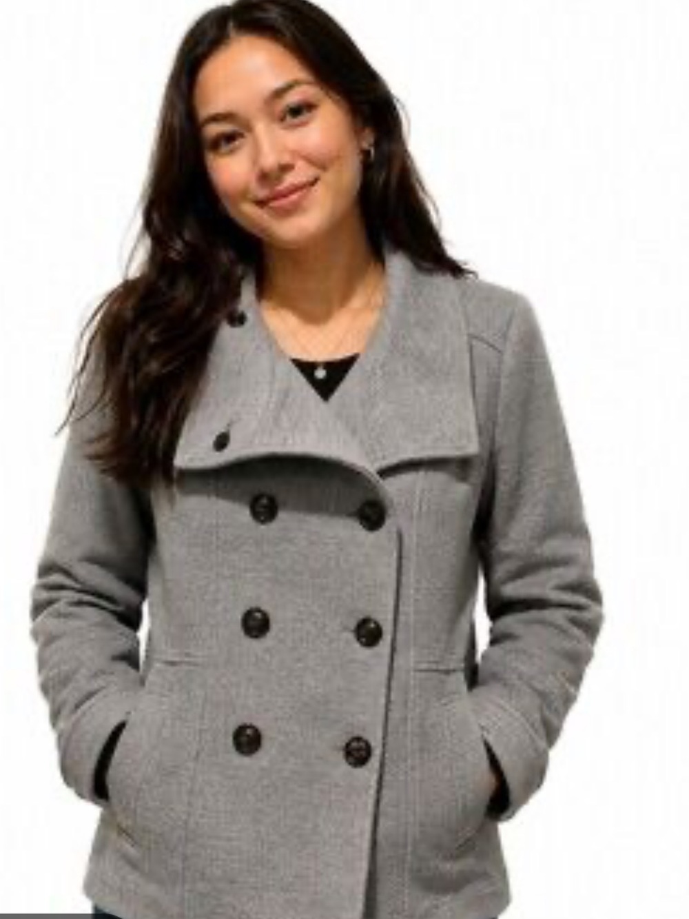 H&M Grey Pea Coat